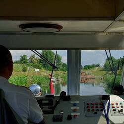 Blick durchs Führerhaus