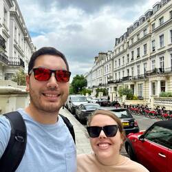 Enjoying the picturesque neighborhood of Notting Hill