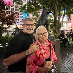Found it...With the statue of Hachiko,