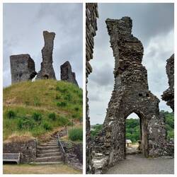 Okehampton Castle; the keep