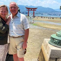 At low tide, you can walk right up to the shrine