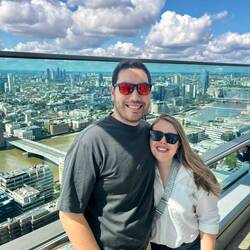 Enjoying the view of London