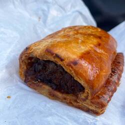 Our first traditional English sausage roll