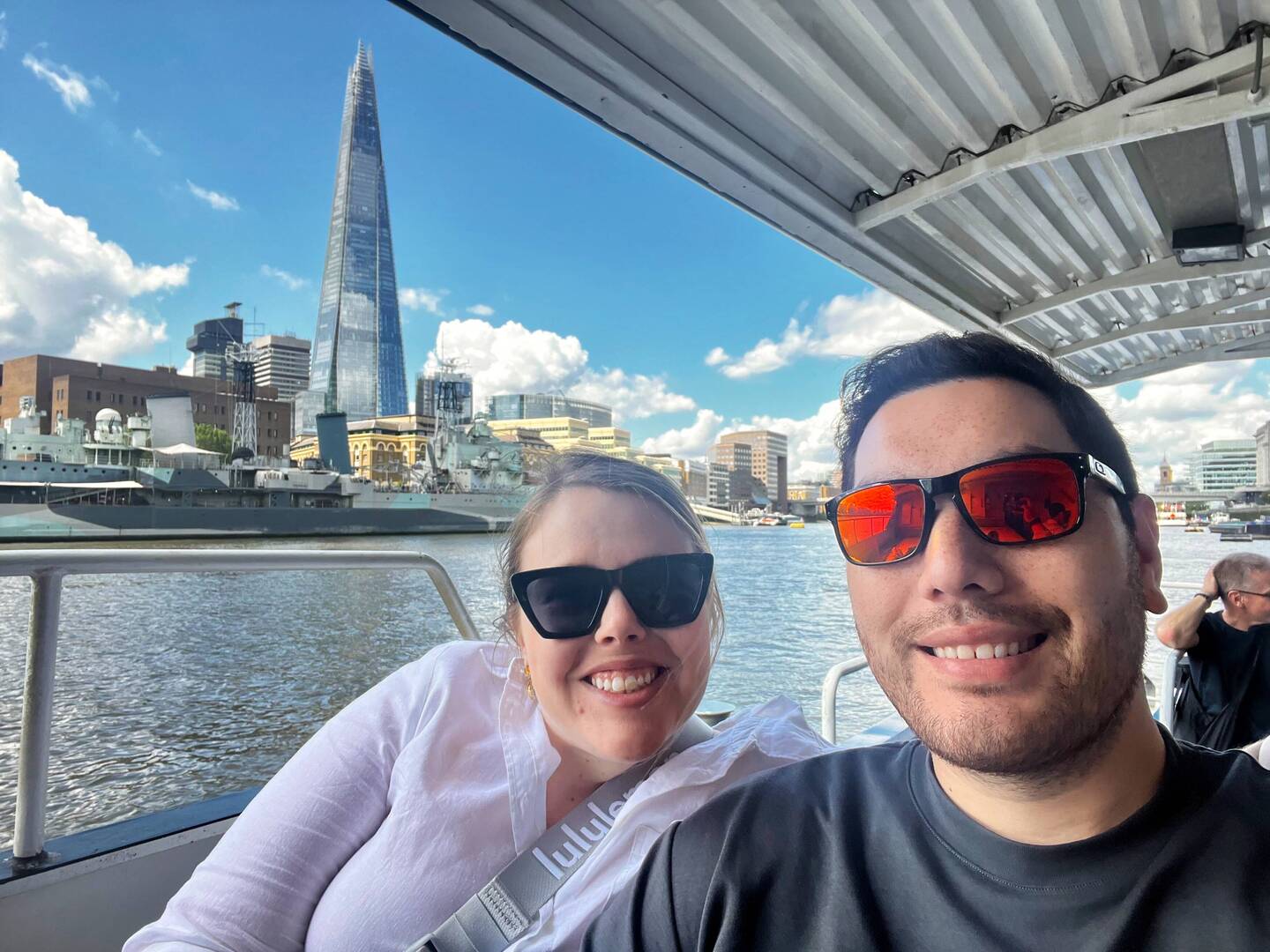 Enjoying the ferry