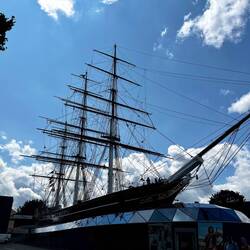 The Cutty Sark. One of the last surviving ships of its type.