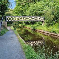 Offa's Dyke path leaves Llangollen canal via this bridge