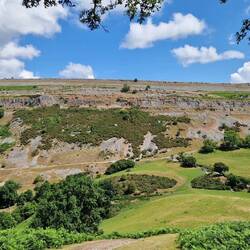 Trevor Rocks quarry from Castell Dinas Bran