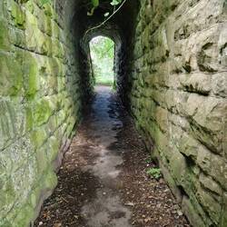 Tunnel under disused railway line
