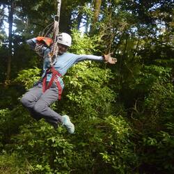 Tarzan swing from approx. 15m high platform