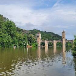 The Pont Valentre on the River Lot