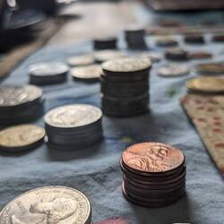 Unsere Kleingeld Sammlung für Pia's Oma