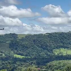 helicopters from Panama have permission to transit