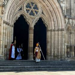 The Abbey was closed today for the coronation of 3 new bishops