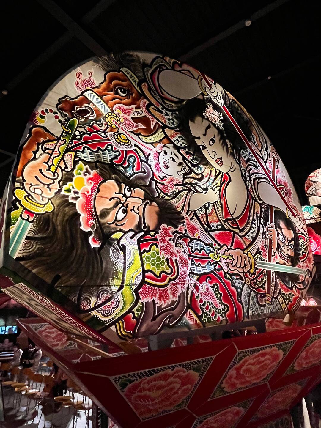 One of the lantern floats from the festival. They're huge.
