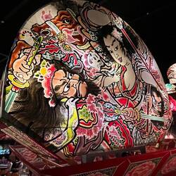 One of the lantern floats from the festival. They're huge.