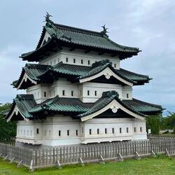 The castle in its temporary spot