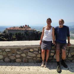 Vor einem der Metéora Klöster