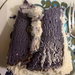 Ube cake! First time eating a purple cake