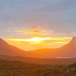 Sonnenuntergang am längsten Tag im Jahr
