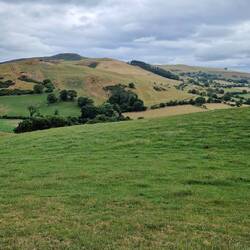 Distant Moel Famau in the Clwydian range. My objective tomorrow