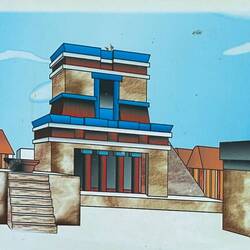 The walls were all painted once