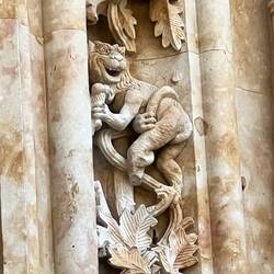 Detail of a Demon Eating an Ice Cream Cone