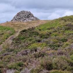 Cairn atop Moel Dywyll