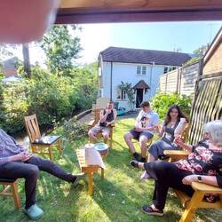 Garden Party at Surrey Hills cottage
