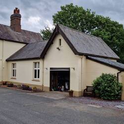 Bodfari Station House is the campsite owner's home
