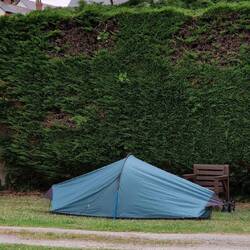 My pitch illustrating proximity to St.Stephen's. Dinorben Arms is roof apex just over hedge