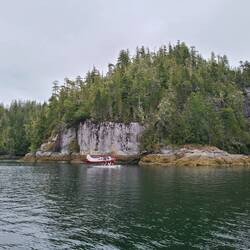 The mail plane arriving