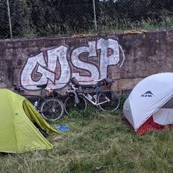 Das einzige Graffiti auf 50 Kilometer