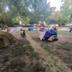 So viele Radreisende!