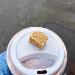 Our coffee was served with a traditional Scottish tablet
