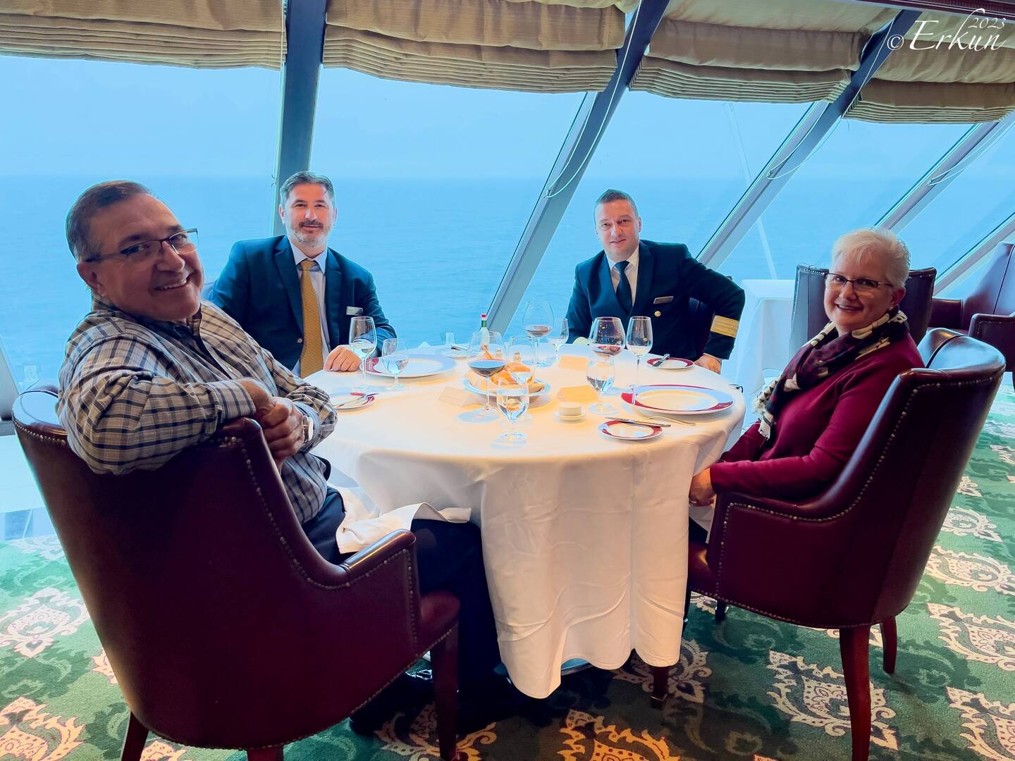 A lovely evening with Emghil & Paul — Aboard Insignia.