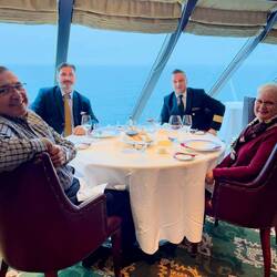 A lovely evening with Emghil & Paul — Aboard Insignia.