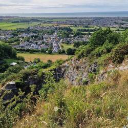 Prestatyn from above quarry on Tan-yr'-Allt