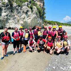 2 Boote, 2 Guides, viel Wasser
