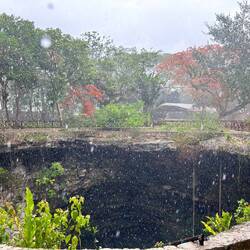 when i left, the god of rain was showing off 😅