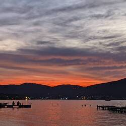 Sunset over the lake!