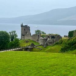 The castle overlooks the famous Loch Ness