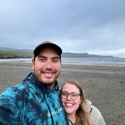 Our campsite was right on a secluded beach