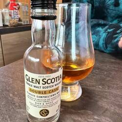 Unwinding at night with scotch