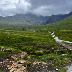 The start if our hiking trail to the base of the mountain