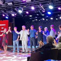 The performers take a bow