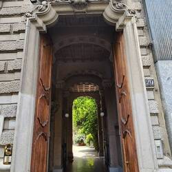 Impressive doorway into a courtyard