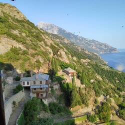 Athosblick vom Kloster