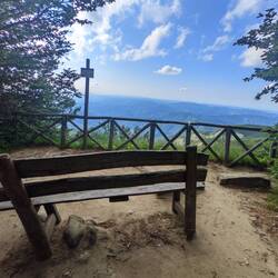 The viewpoint at the "summit". The highest peak on the GEA