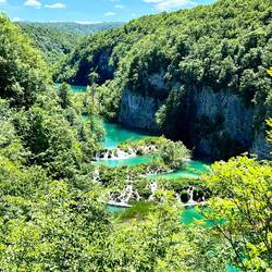 Blick von oben auf dem Rückweg