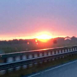 Der Sonne entgegen in Richtung Norden Norddeich